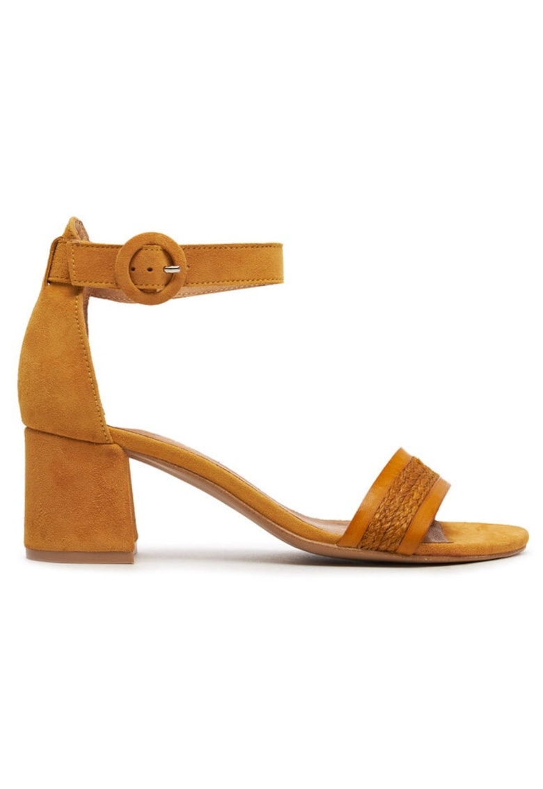 Sandale dama - 47302 - Piele naturala - Galben