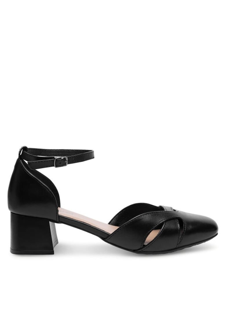 Pantofi dama - Piele naturala - Negru - Negru