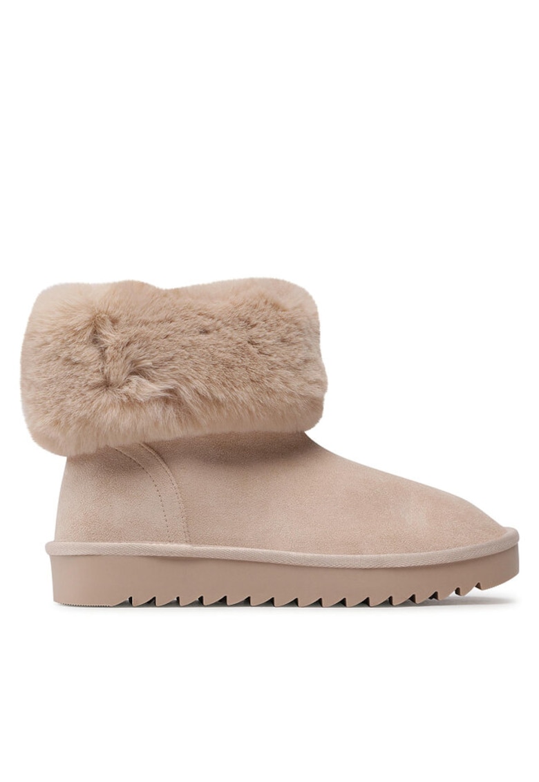 Botine dama - 590486225846136 - Piele ecologica - Bej