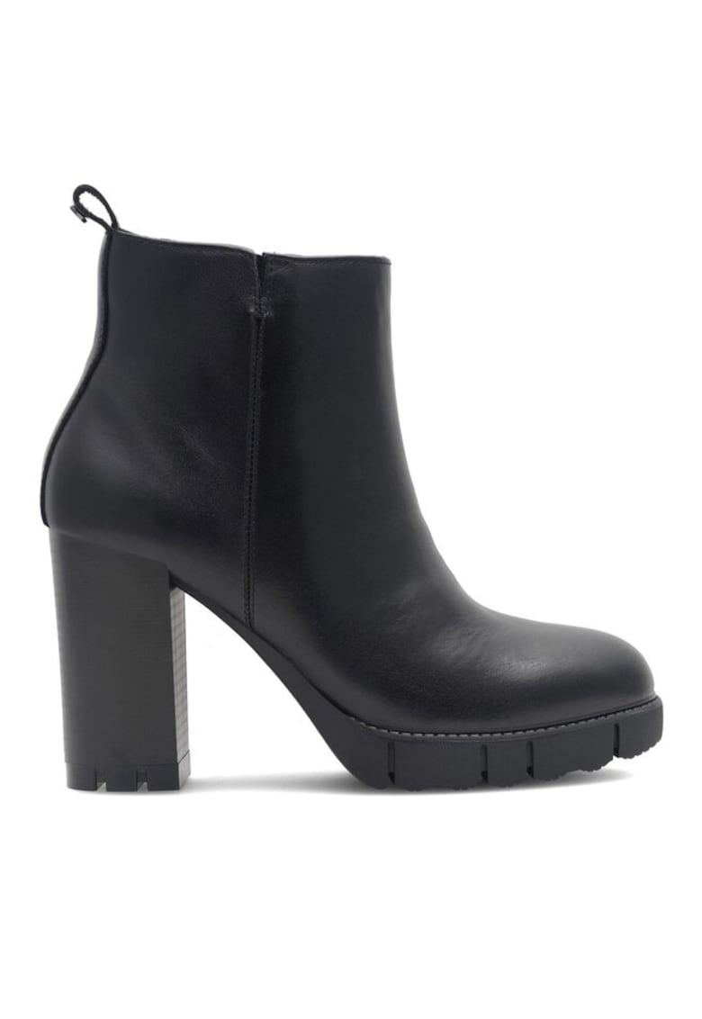 Botine dama - 590558805007041 - Piele naturala - Negru