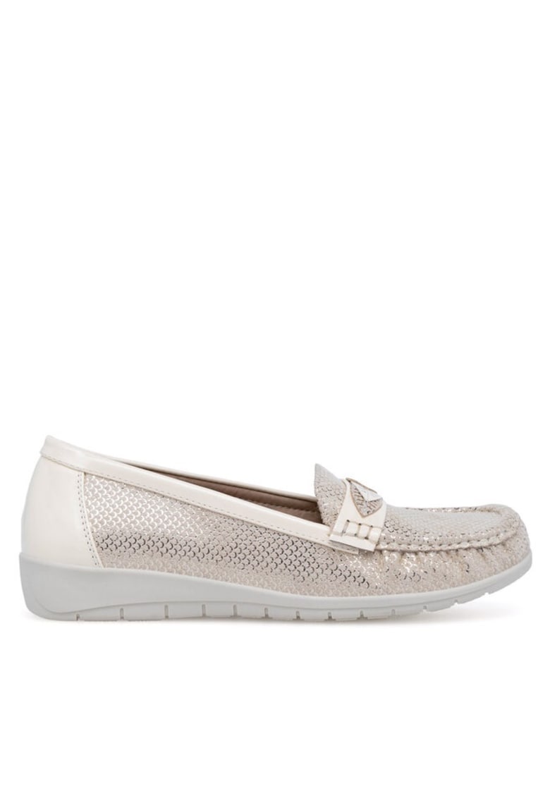 Mocasini dama - Sintetic - Bej - Bej