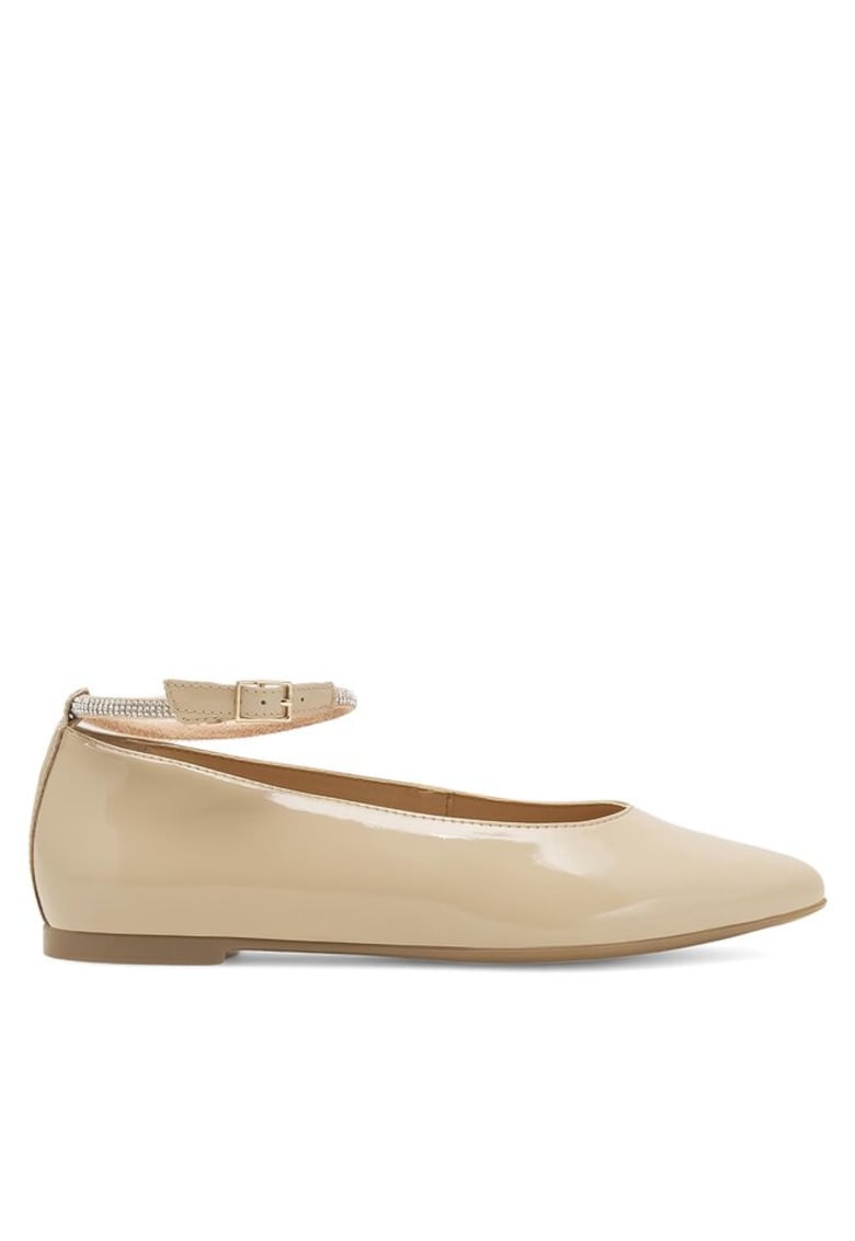 Balerini dama - 32067 - Piele naturala - Bej