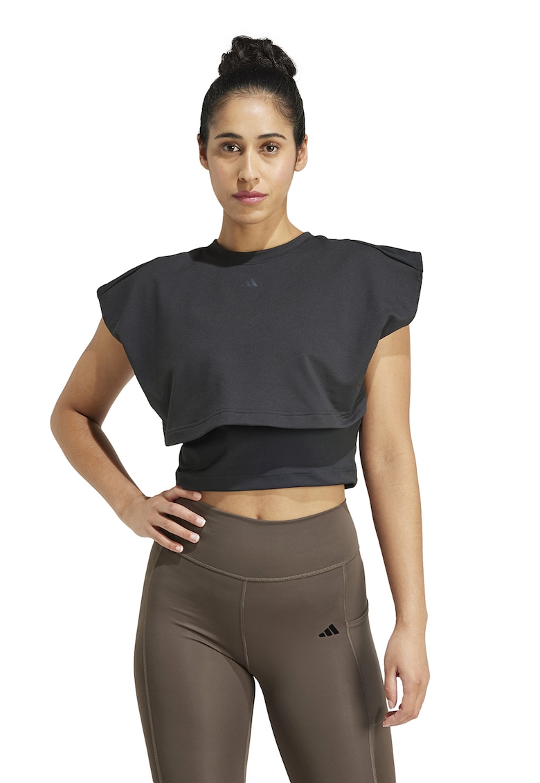 Tricou crop pentru antrenament Power Boxy