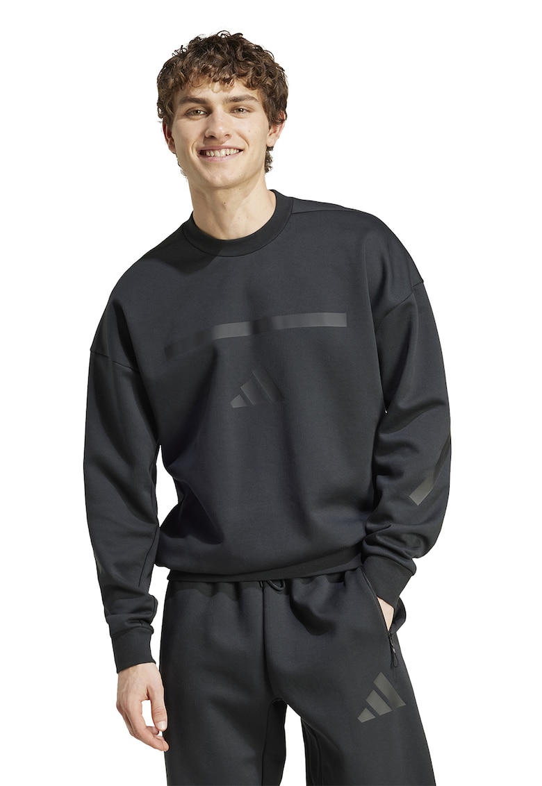 Bluza de trening cu decolteu la baza gatului si maneci cazute Z.N.E.