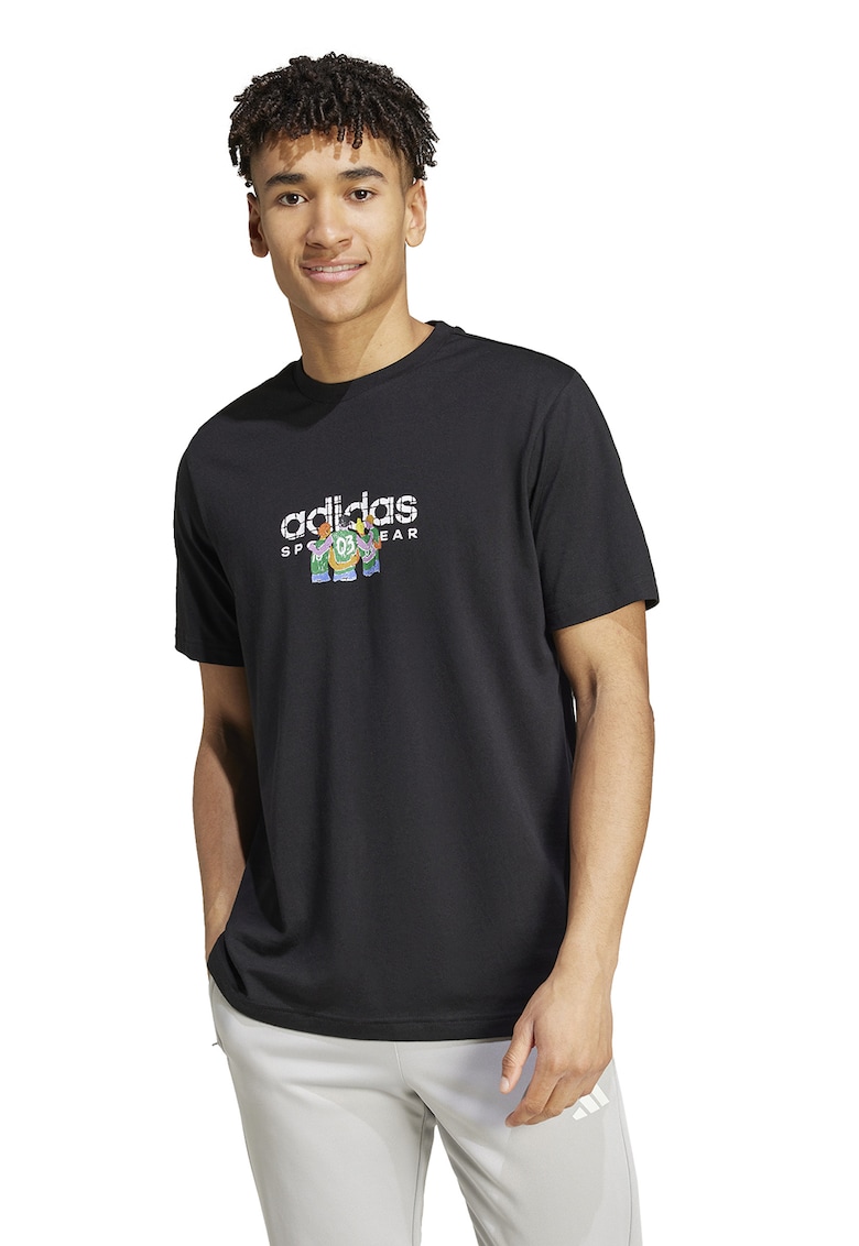 Tricou de bumbac cu imprimeu logo