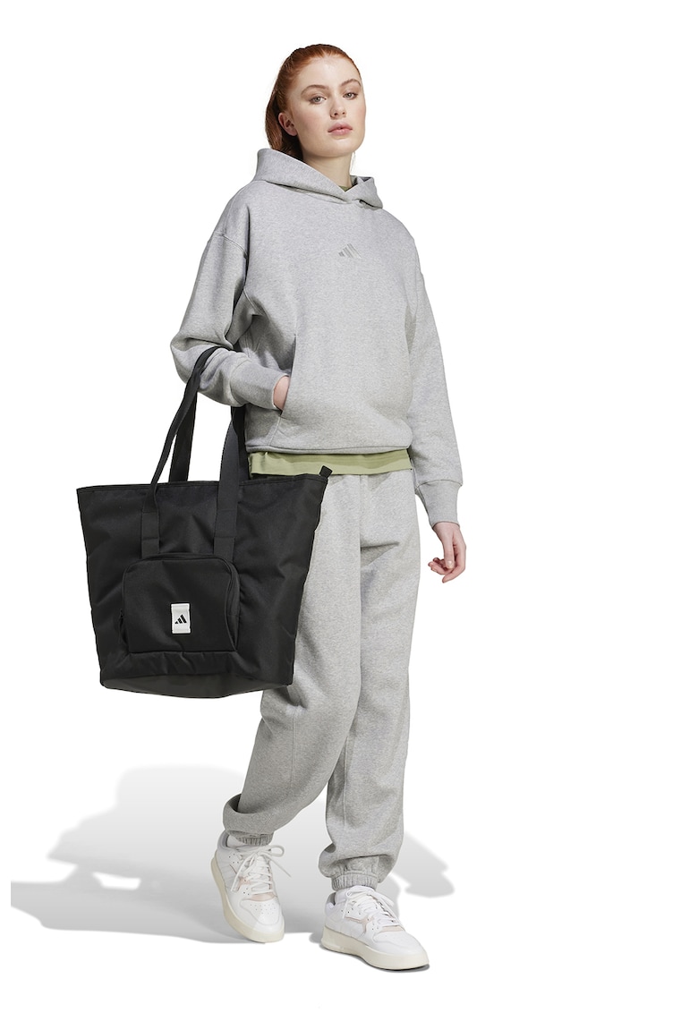 Hanorac din amestec de bumbac cu maneci cazute