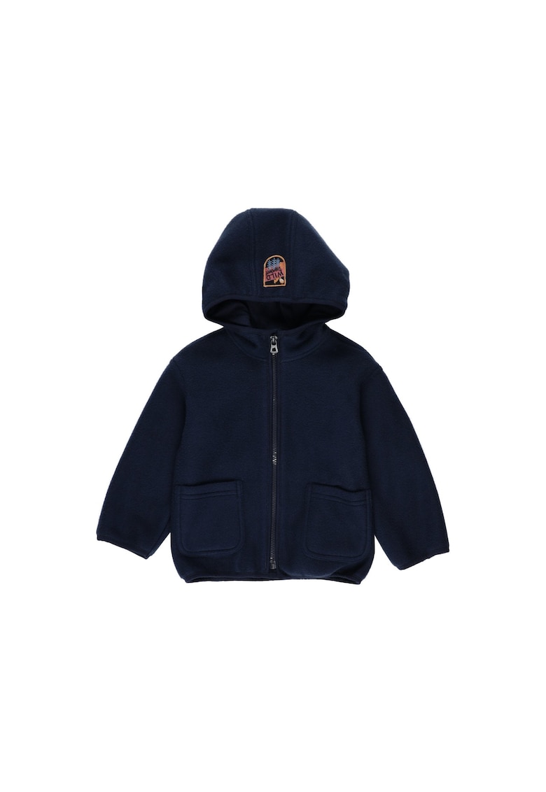 Hanorac cu gluga din Polar - Let`s Explore - Bleumarin - pentru baietei