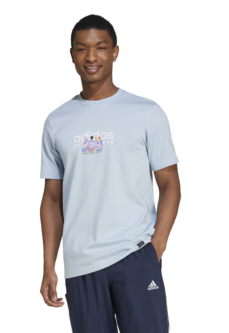 Tricou de bumbac cu imprimeu logo