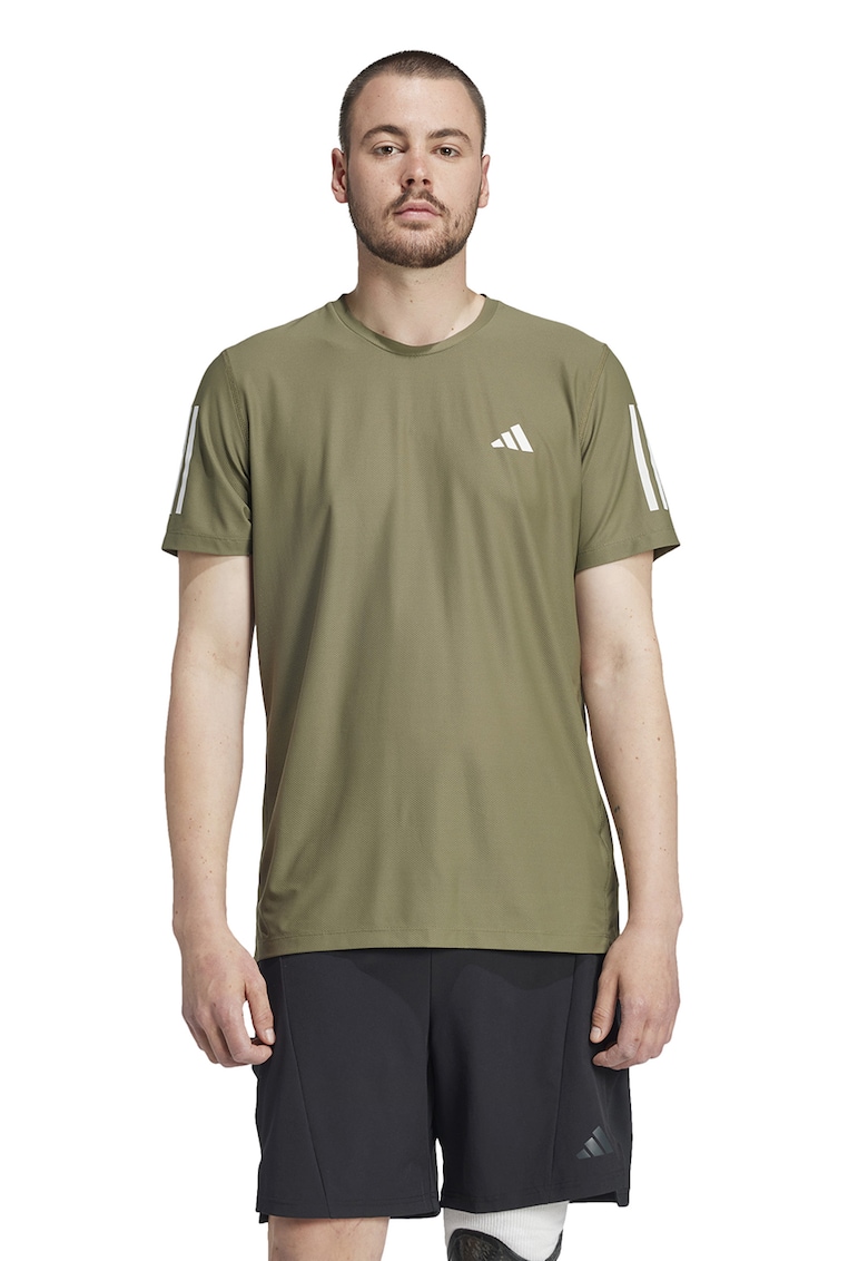 Tricou cu decolteu rotund pentru alergare - Kaki