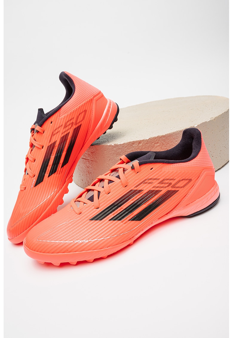 Pantofi pentru fotbal F50 League Turf - Negru/Roz aprins