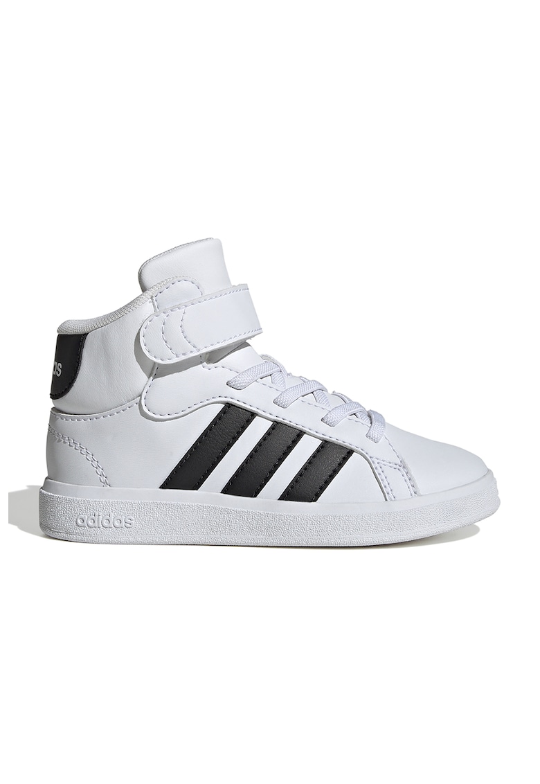 Pantofi sport medii de piele ecologica cu velcro Grand Court