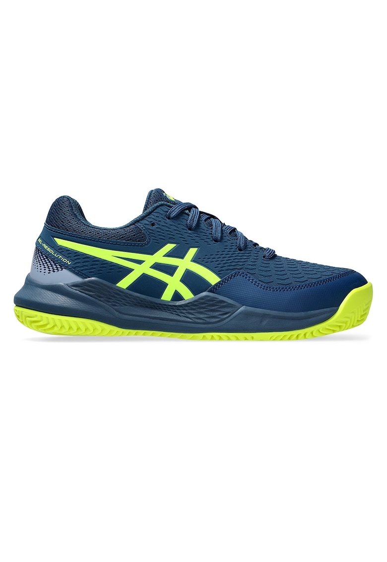 Pantofi Gel-Resolution 9 cu logo contrastant pentru tenis pe zgura