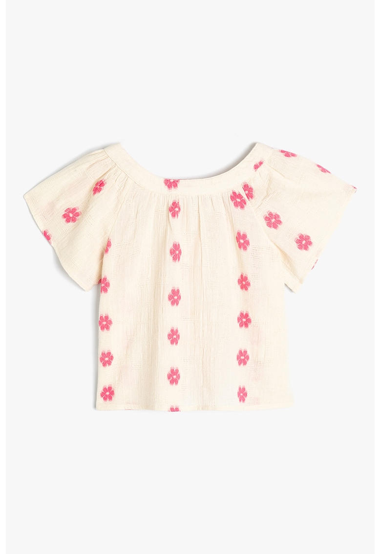 Bluza de bumbac cu model floral