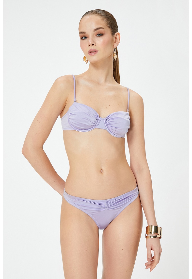 Sutien de baie cu detalii drapate