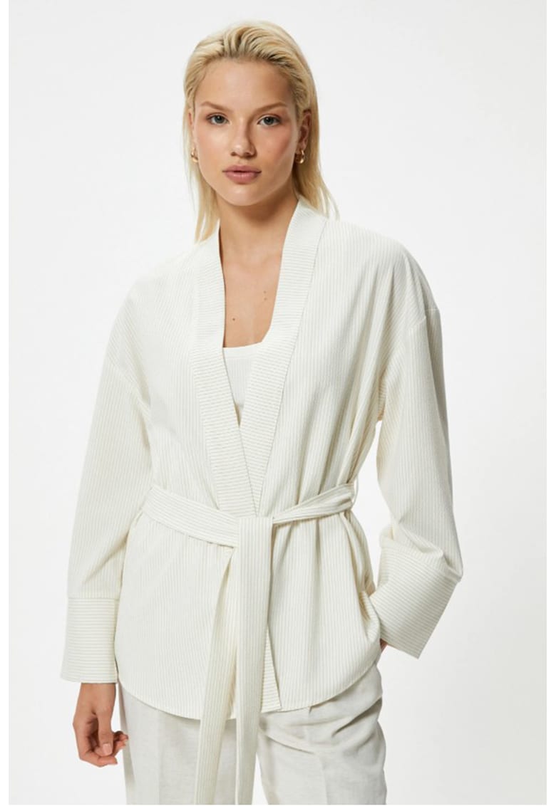 Chimono scurt cu cordon in talie