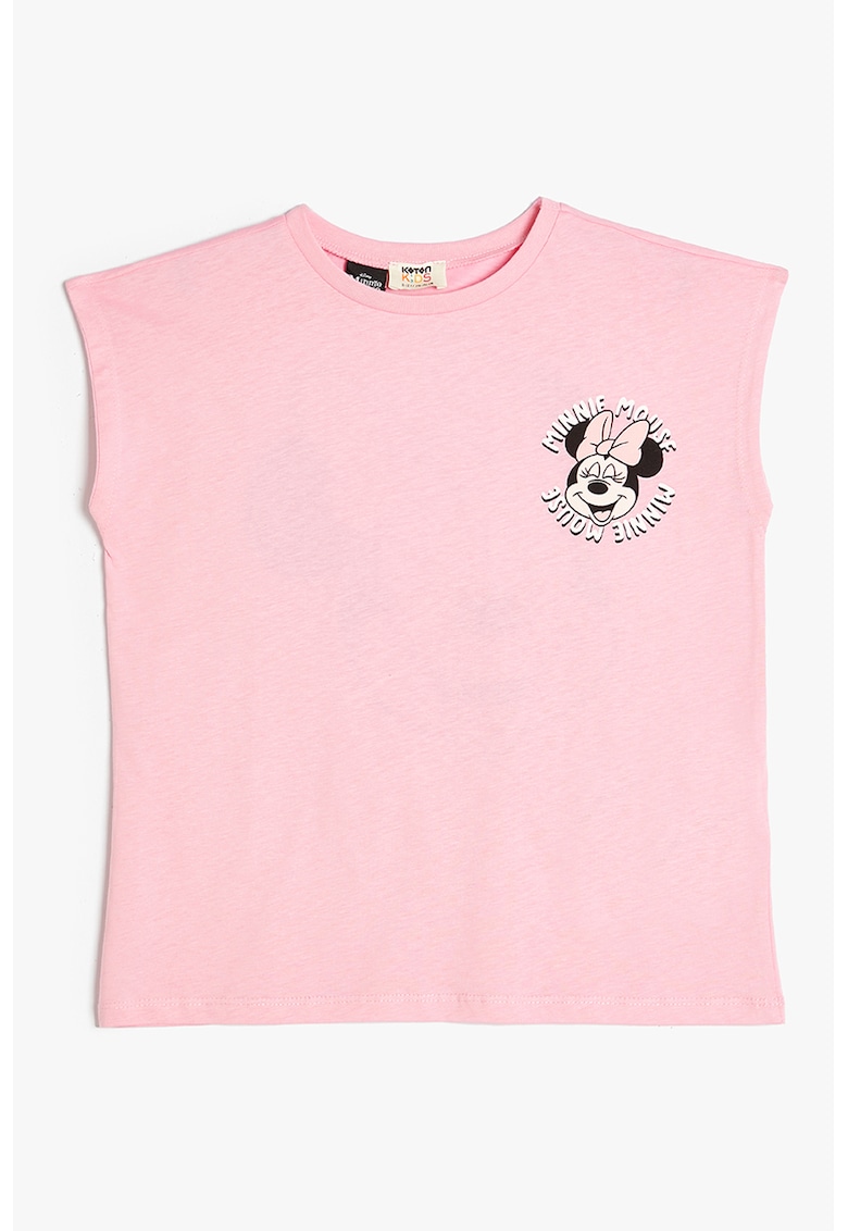 Top cu imprimeu cu Minnie Mouse - Roz