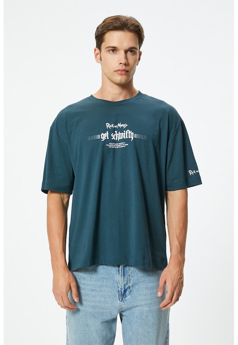 Tricou de bumbac cu imprimeu grafic