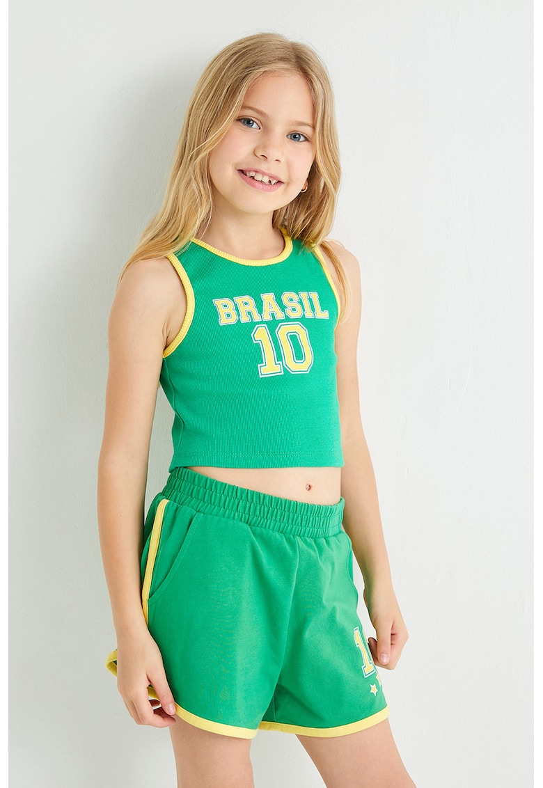 Top crop cu model grafic