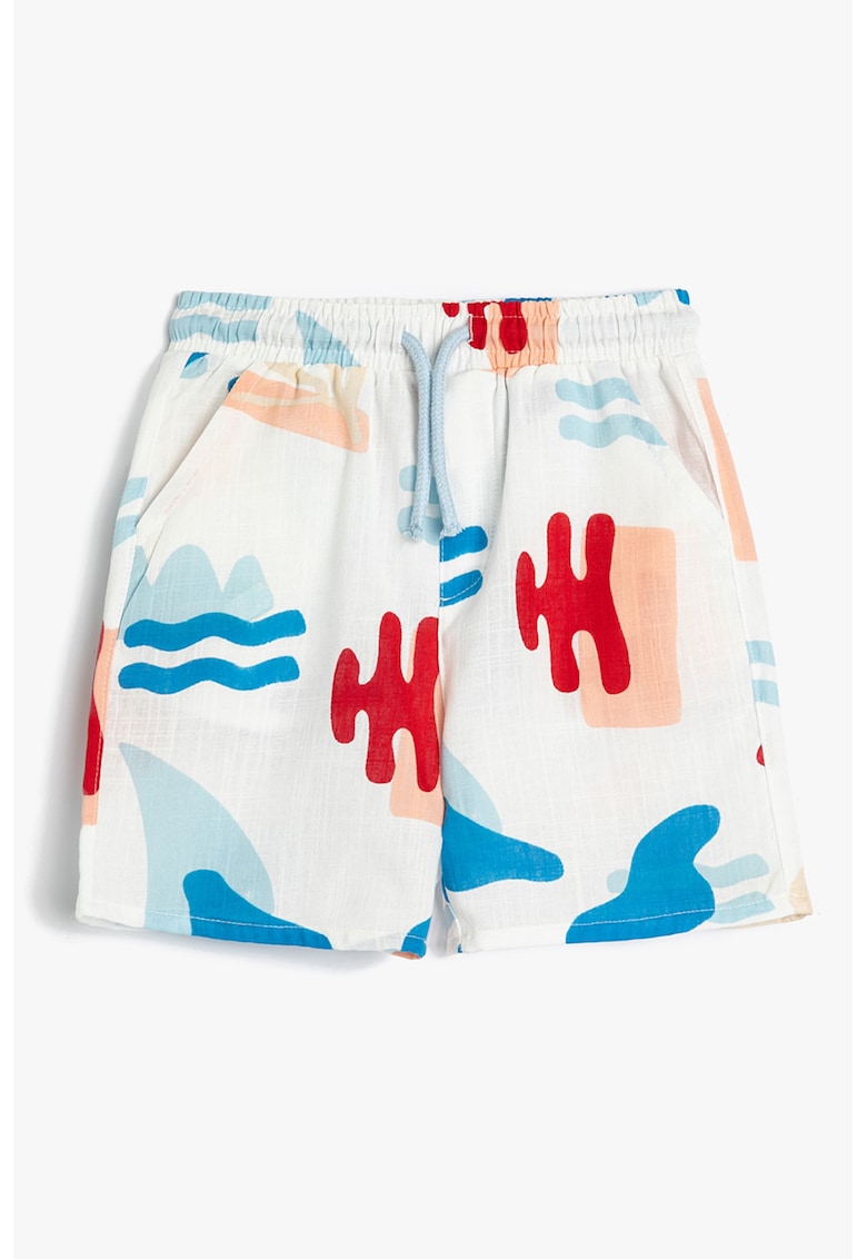 Pantaloni scurti de bumbac cu imprimeu