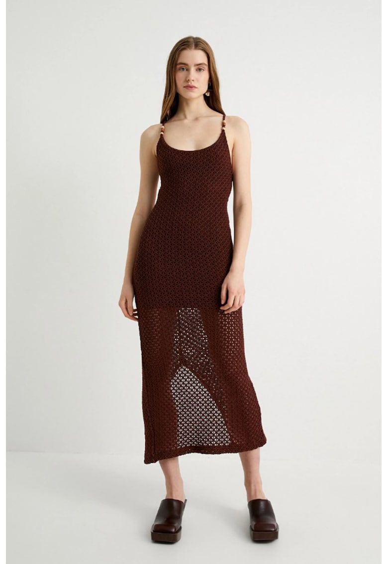 Rochie croseta cu slit pe partea din spate - fara maneci