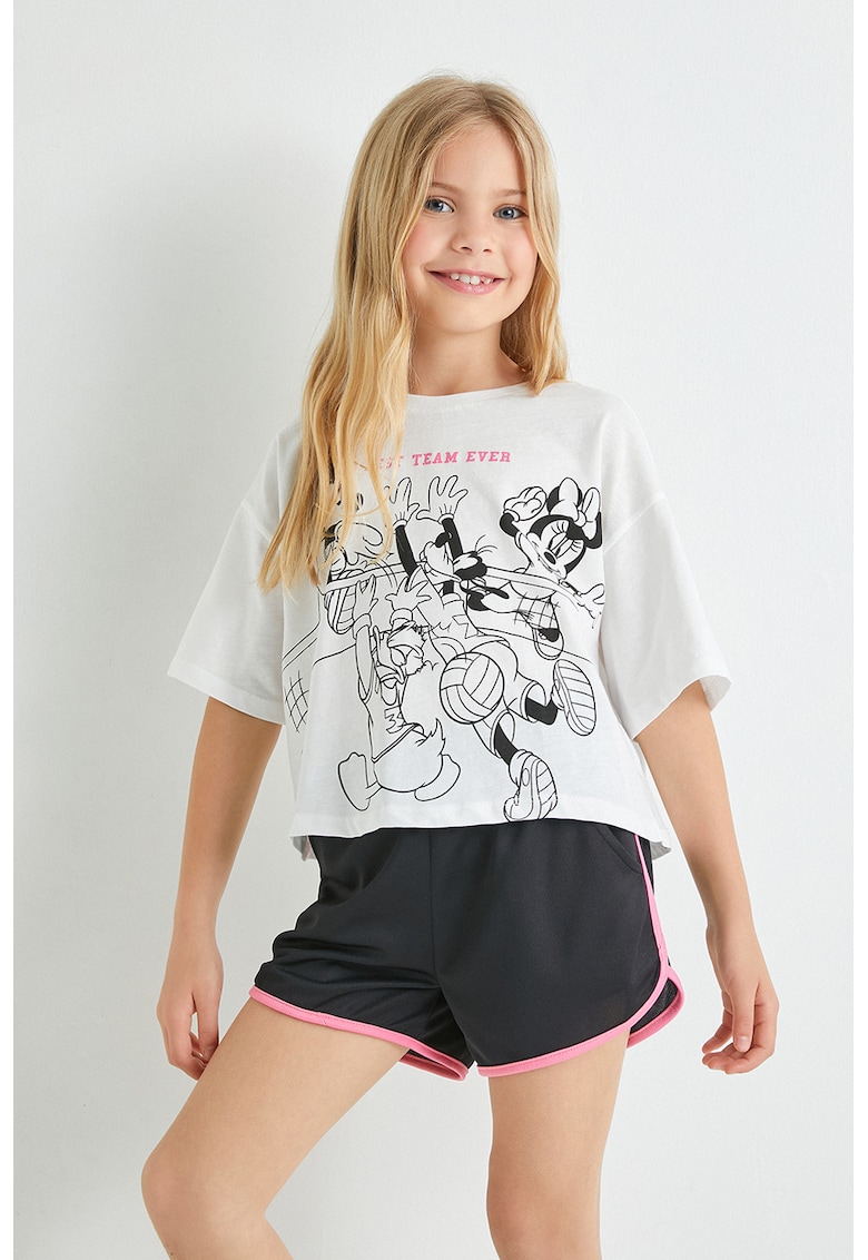 Pantaloni scurti cu buzunare oblice - Negru