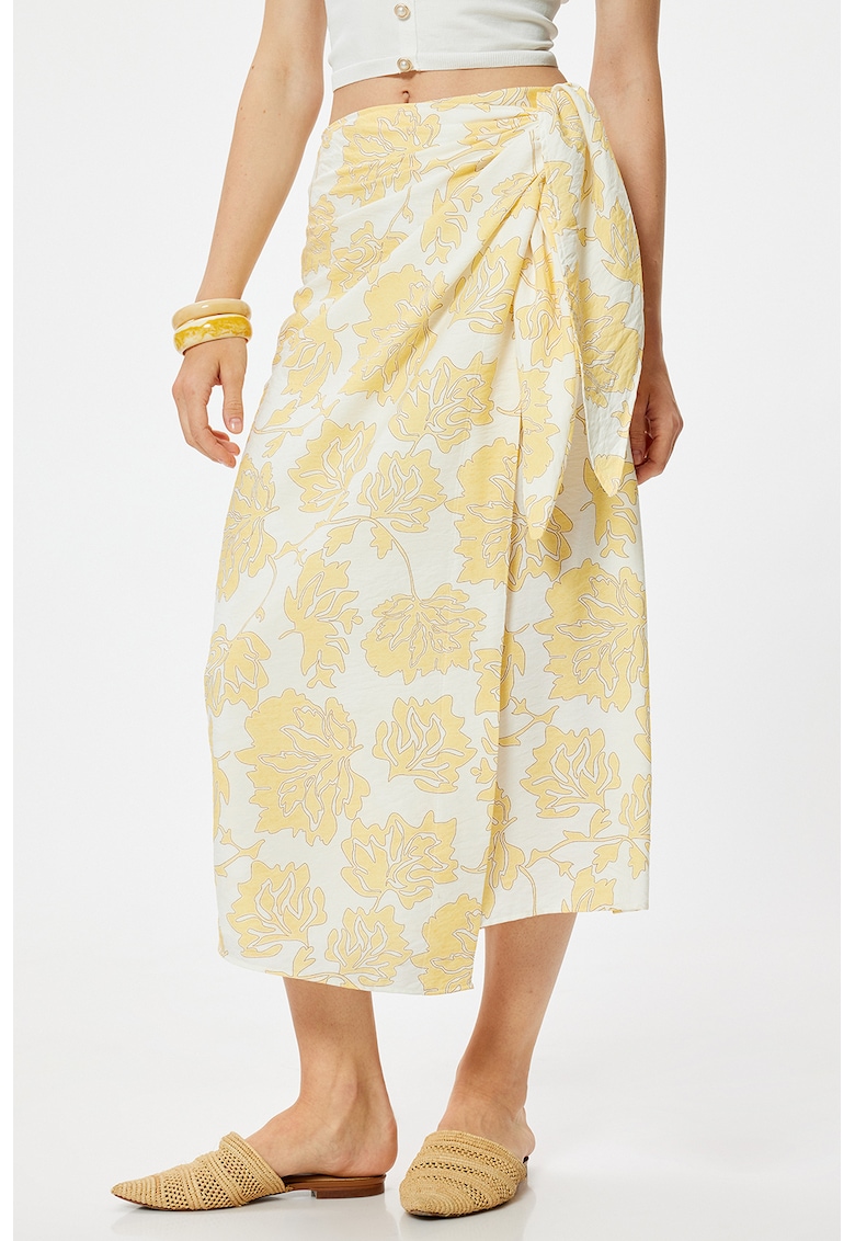 Fusta midi cu model petrecut