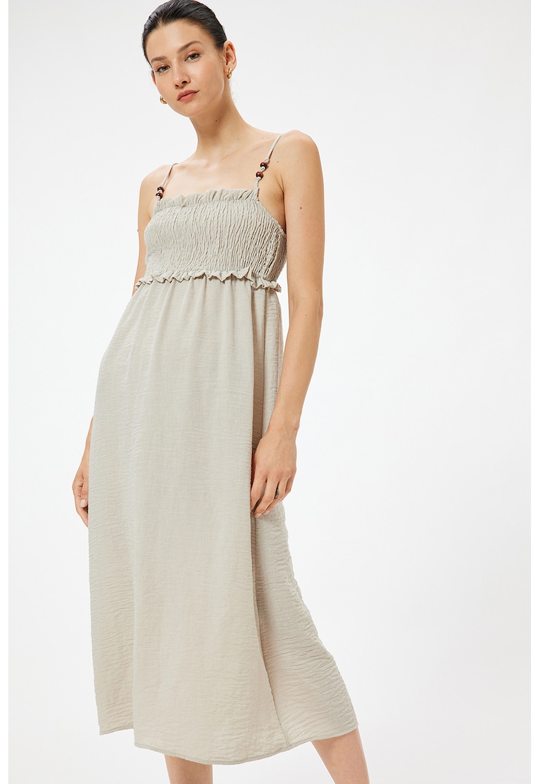 Rochie midi cu bretele subtiri
