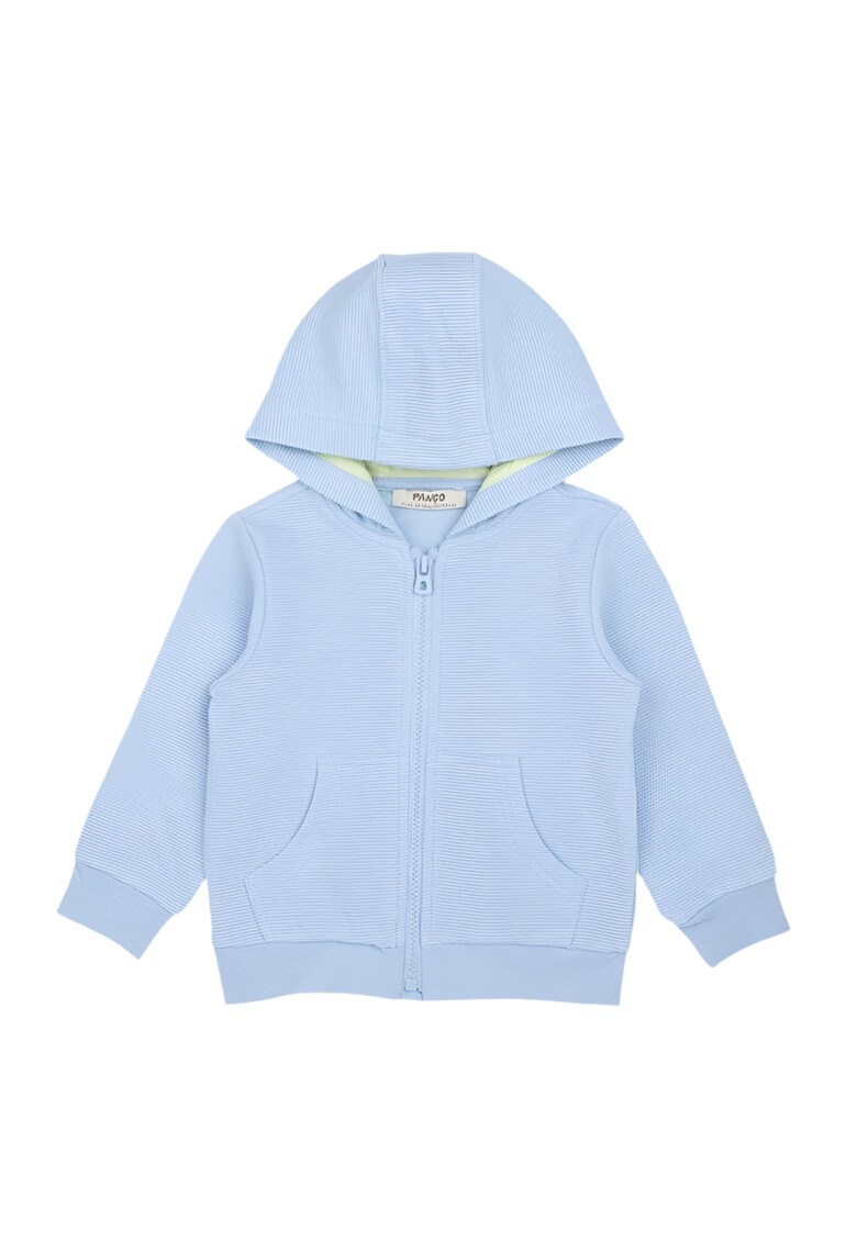 Hanorac cu maneca lunga si gluga - Zoey - Bleu - pentru baietei - Albastru
