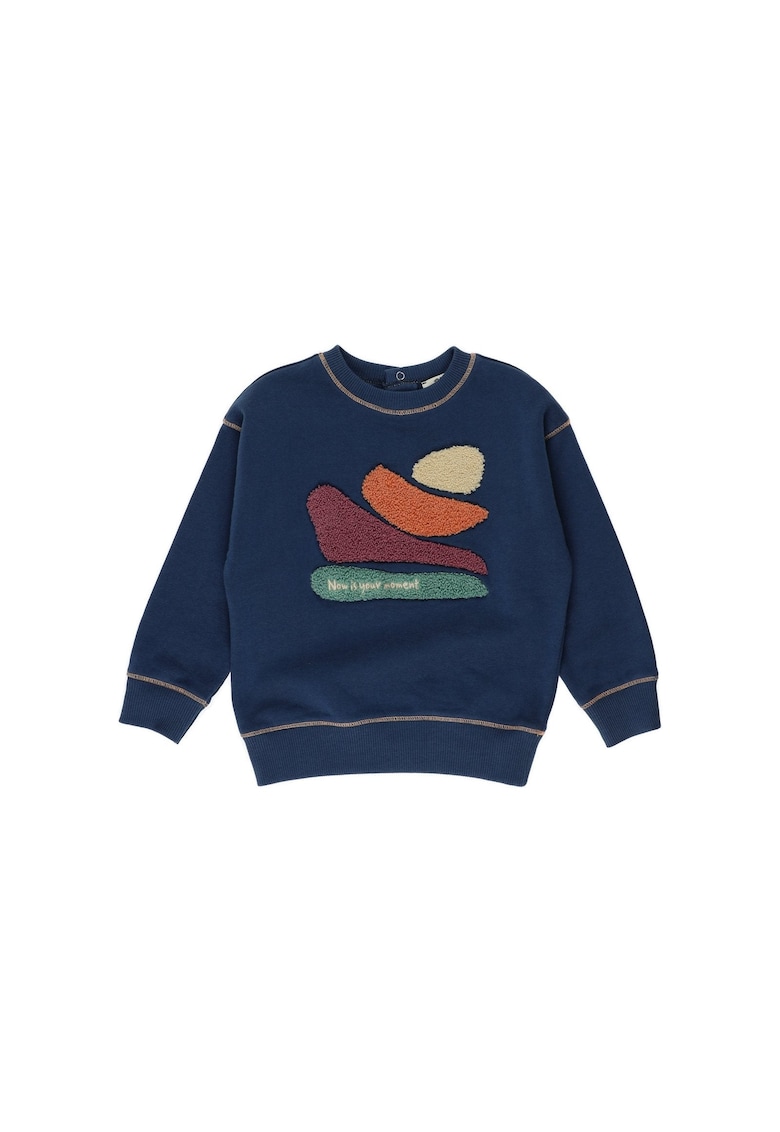 Bluza cu maneca lunga - Moments - Bleumarin - pentru baietei - Albastru marin/Bleumarin