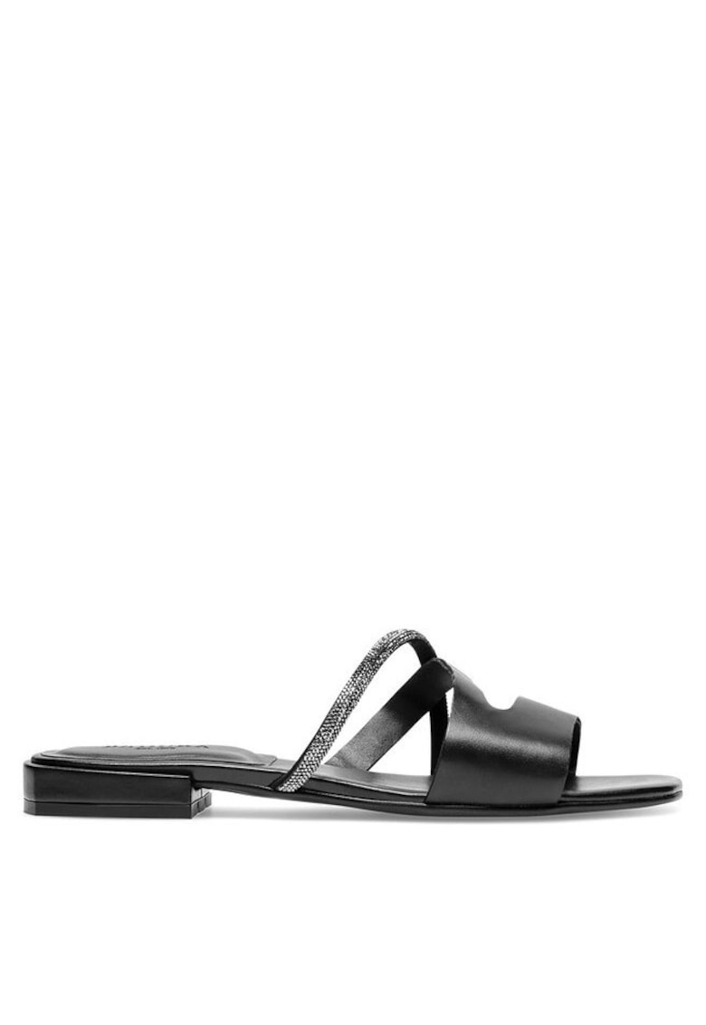 Slapi dama - 14640 - Piele naturala - Negru