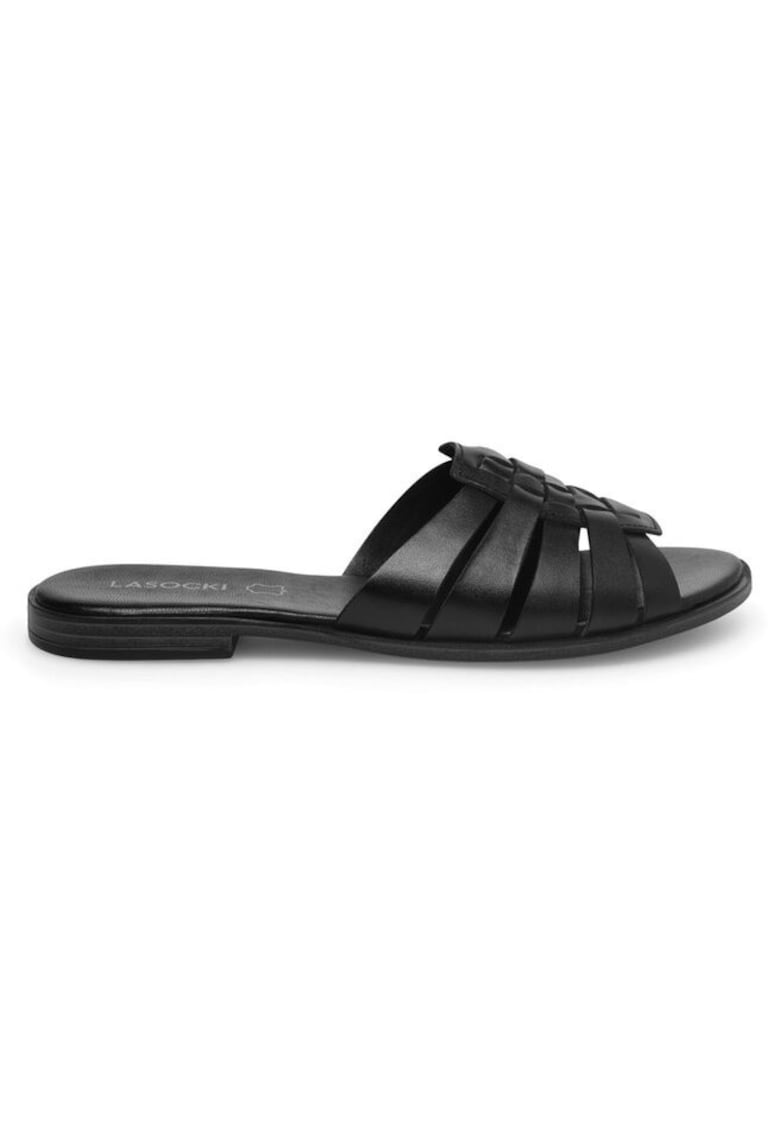 Slapi dama - 72640 - Piele naturala - Negru