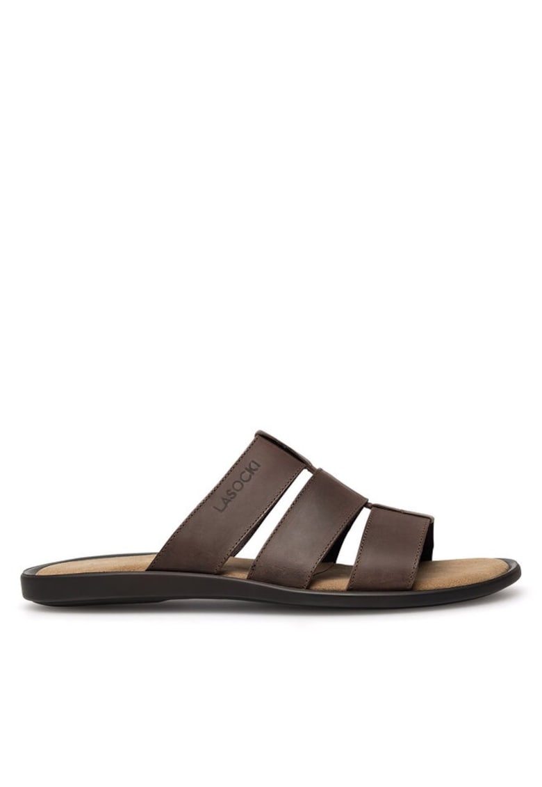 Slapi barbati - 96042 - Piele naturala - Maro - Maro