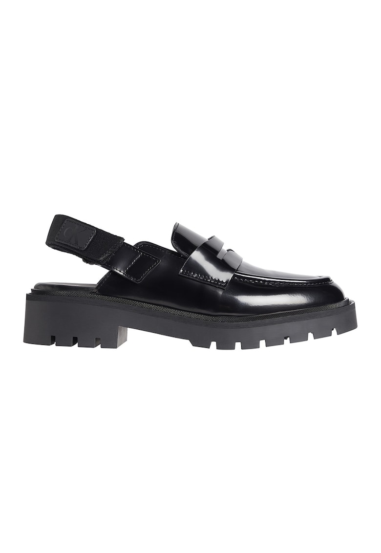 Pantofi loafer de piele cu velcro