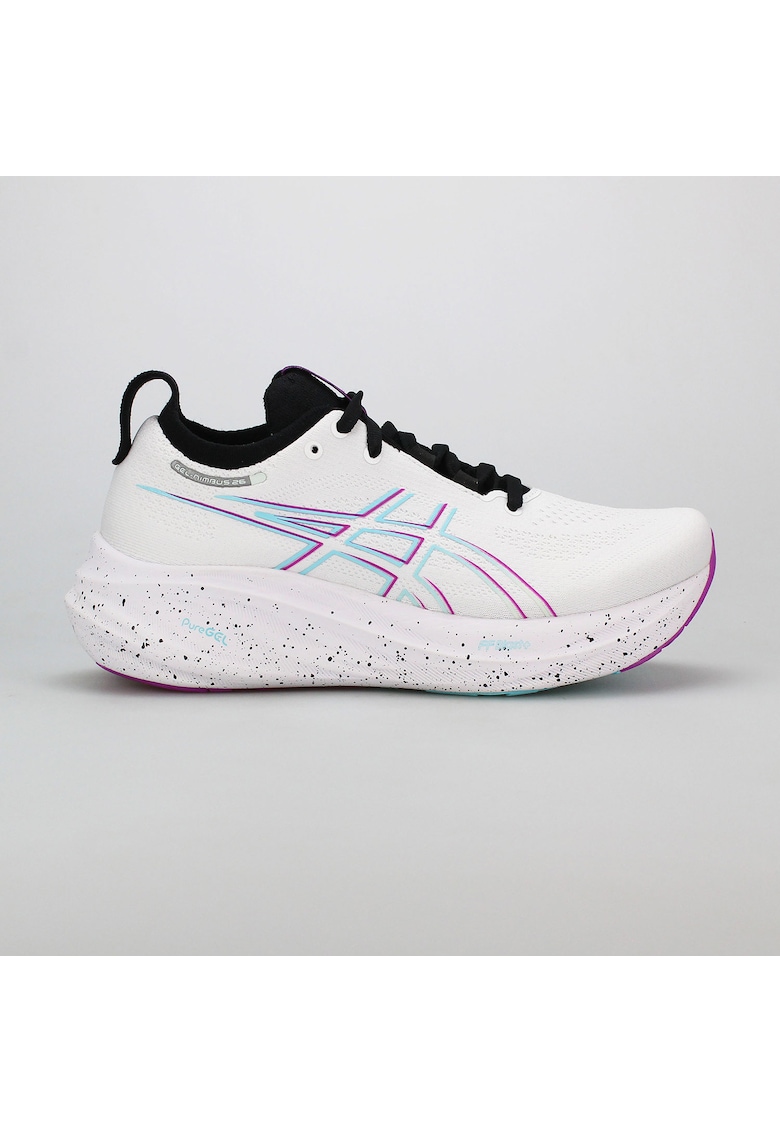 Tenisi sport dama - GEL-NIMBUS 26 - Textil - Alb