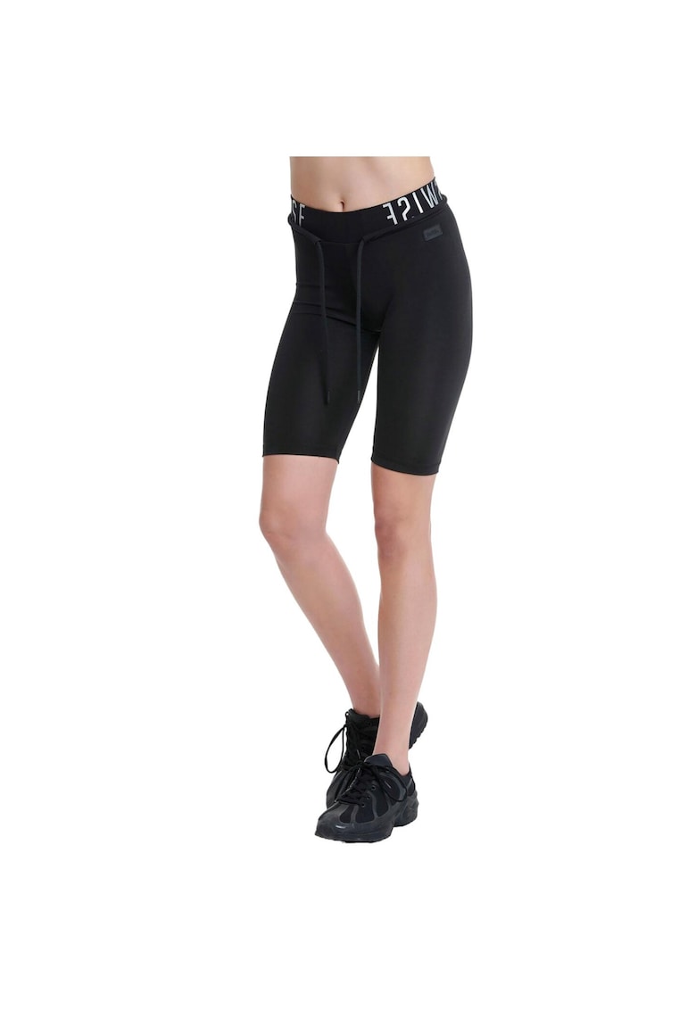 Pantaloni scurti dama - Poliester - Negru - Negru