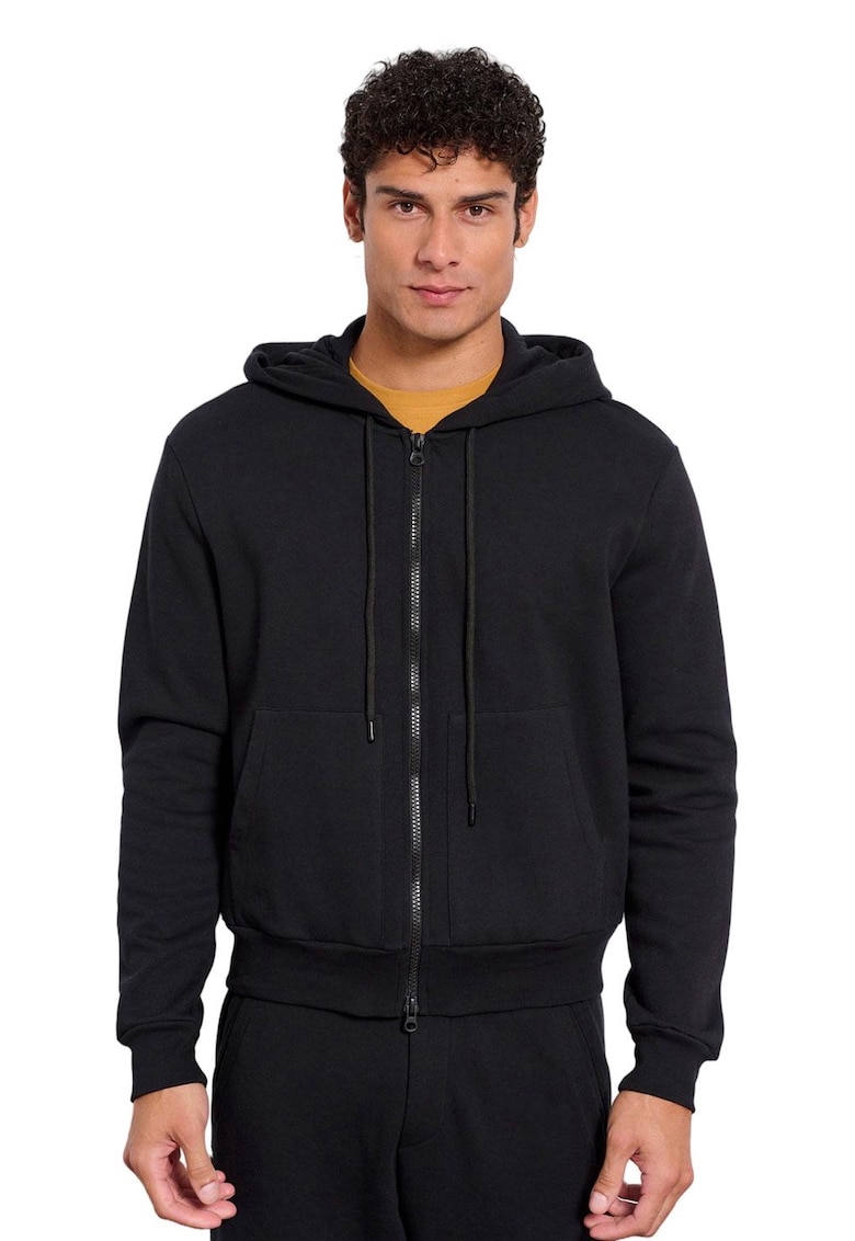 Hanorac barbati - Bumbac - Negru -