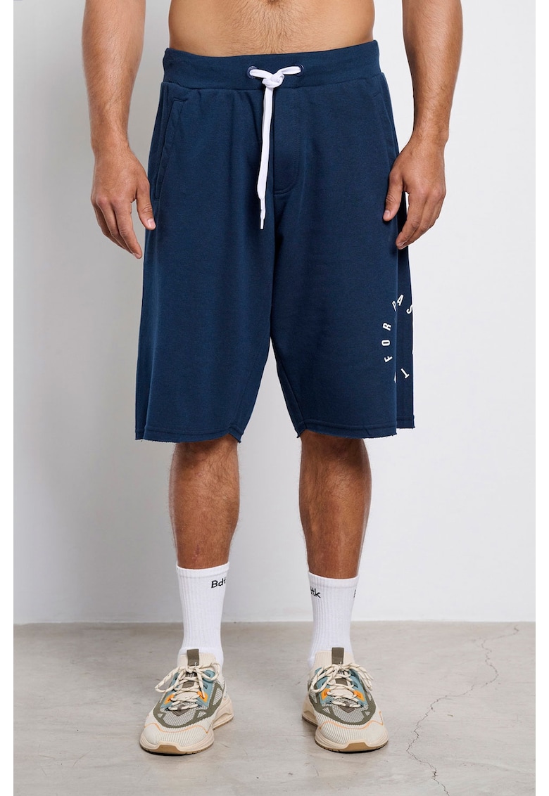 Pantaloni sport barbati - Bumbac - Albastru -