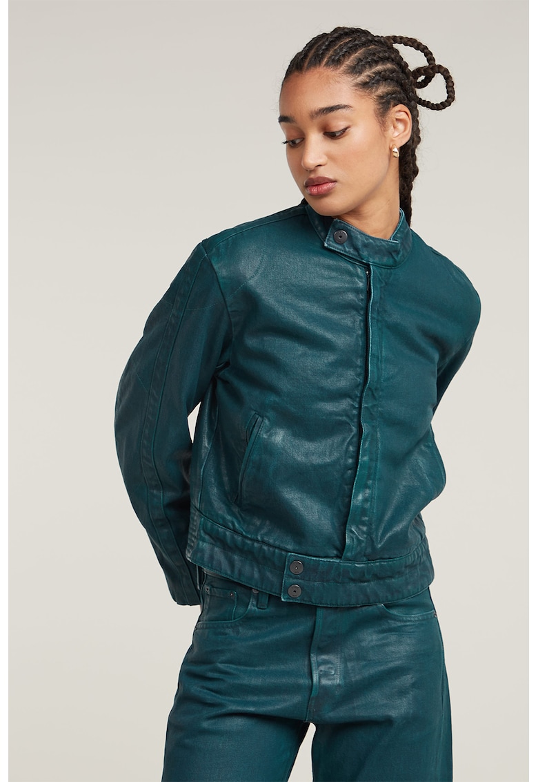 Jacheta biker din denim