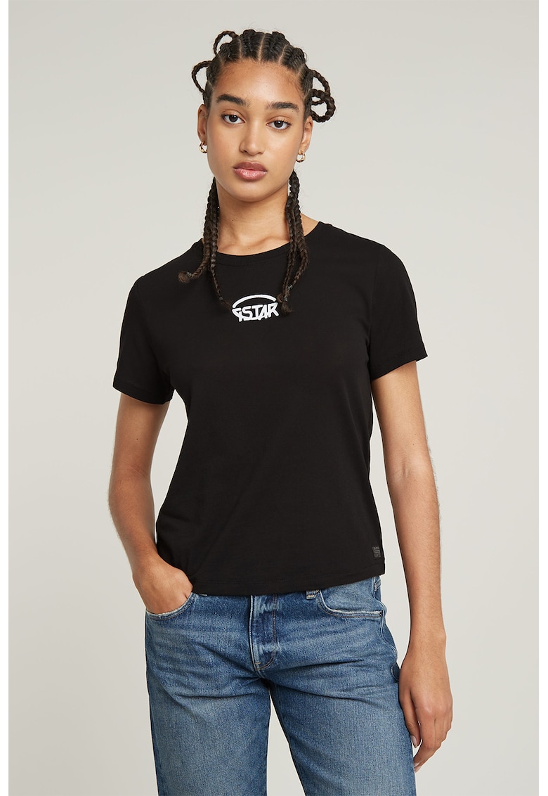Tricou de bumbac cu logo