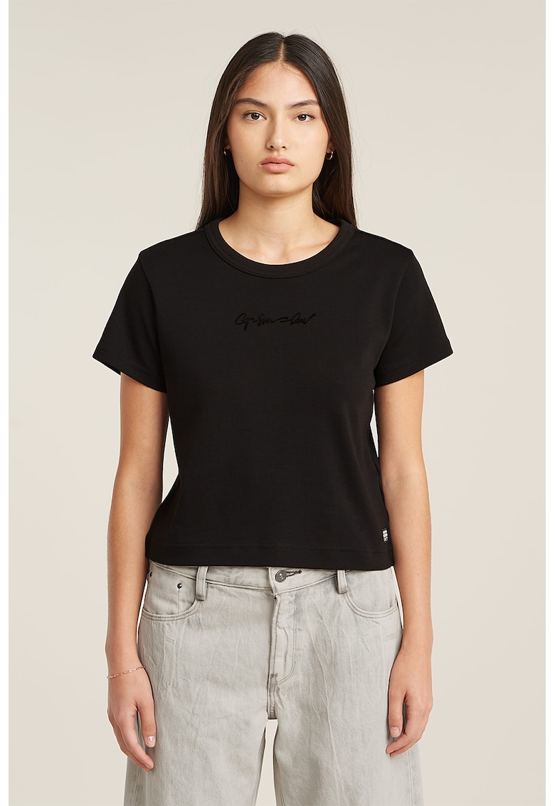 Tricou crop de bumbac organic Tricou crop de bumbac organic