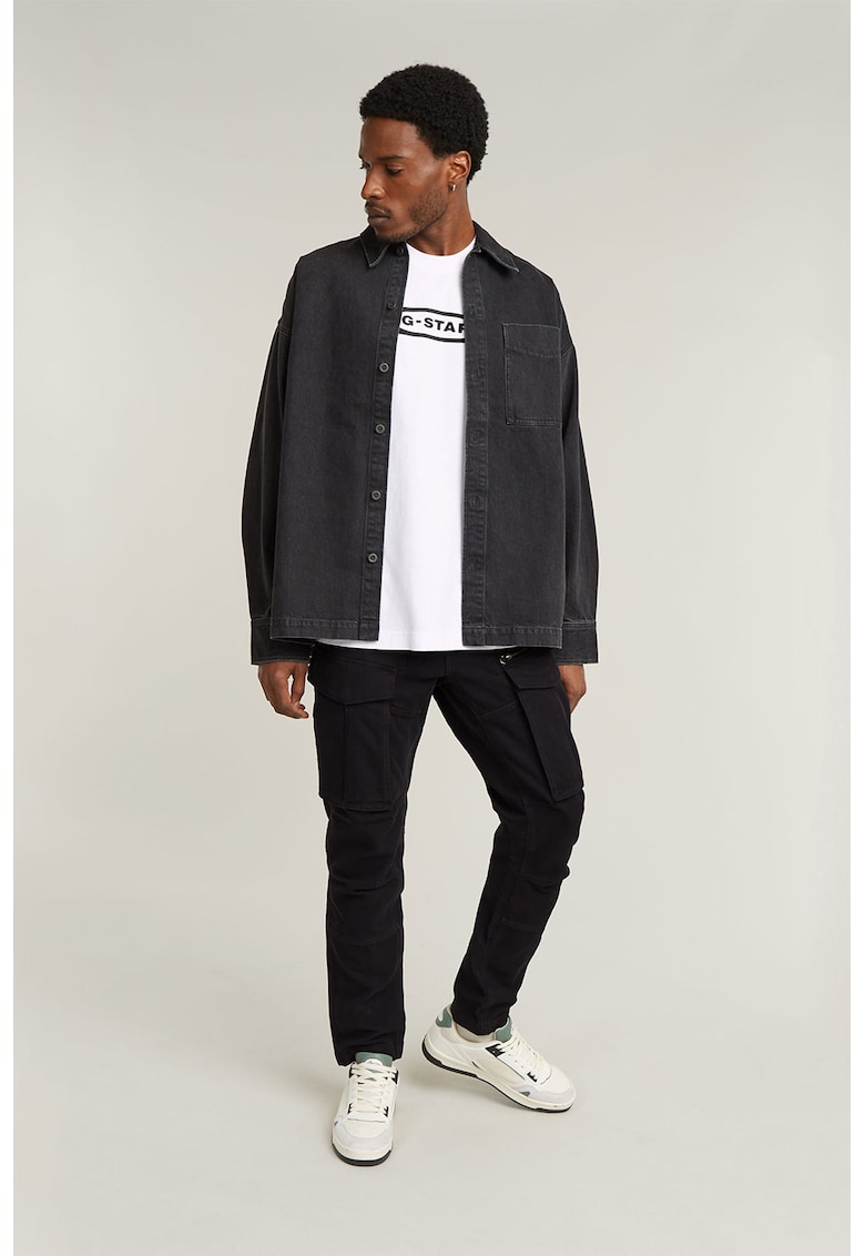 Pantaloni conici cu buzunare multiple