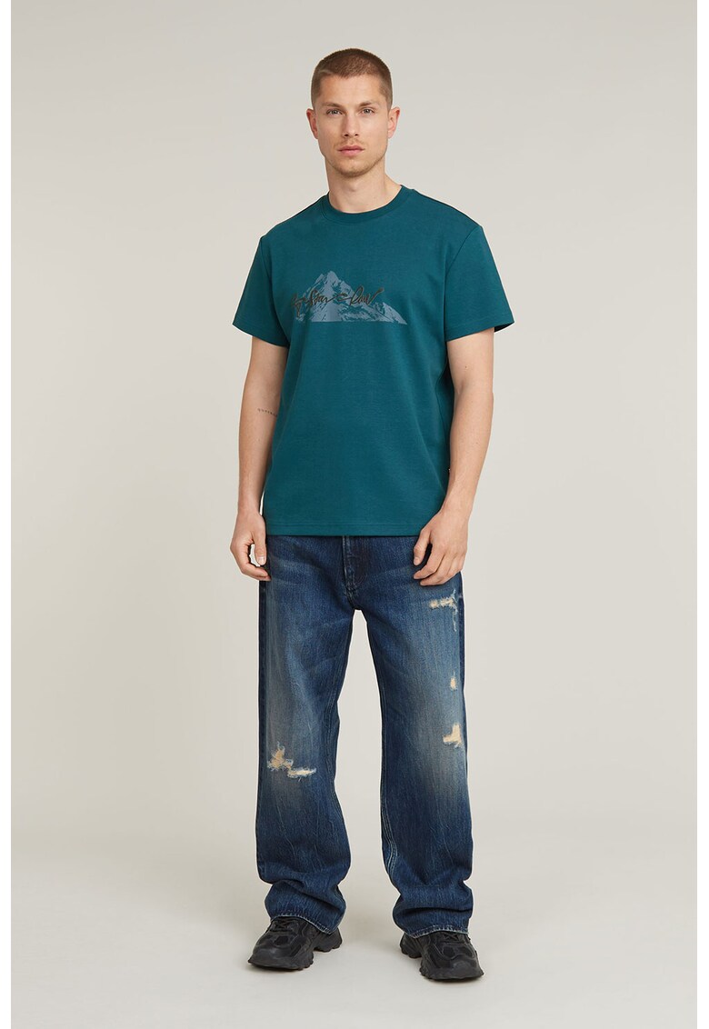 Tricou de bumbac organic cu imprimeu grafic