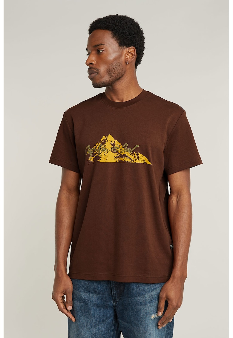 Tricou de bumbac organic cu imprimeu grafic