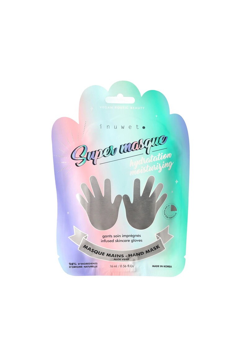 Masca hidratanta tip manusi pentru maini cu Aloe Vera - Super Masque - 16 ml