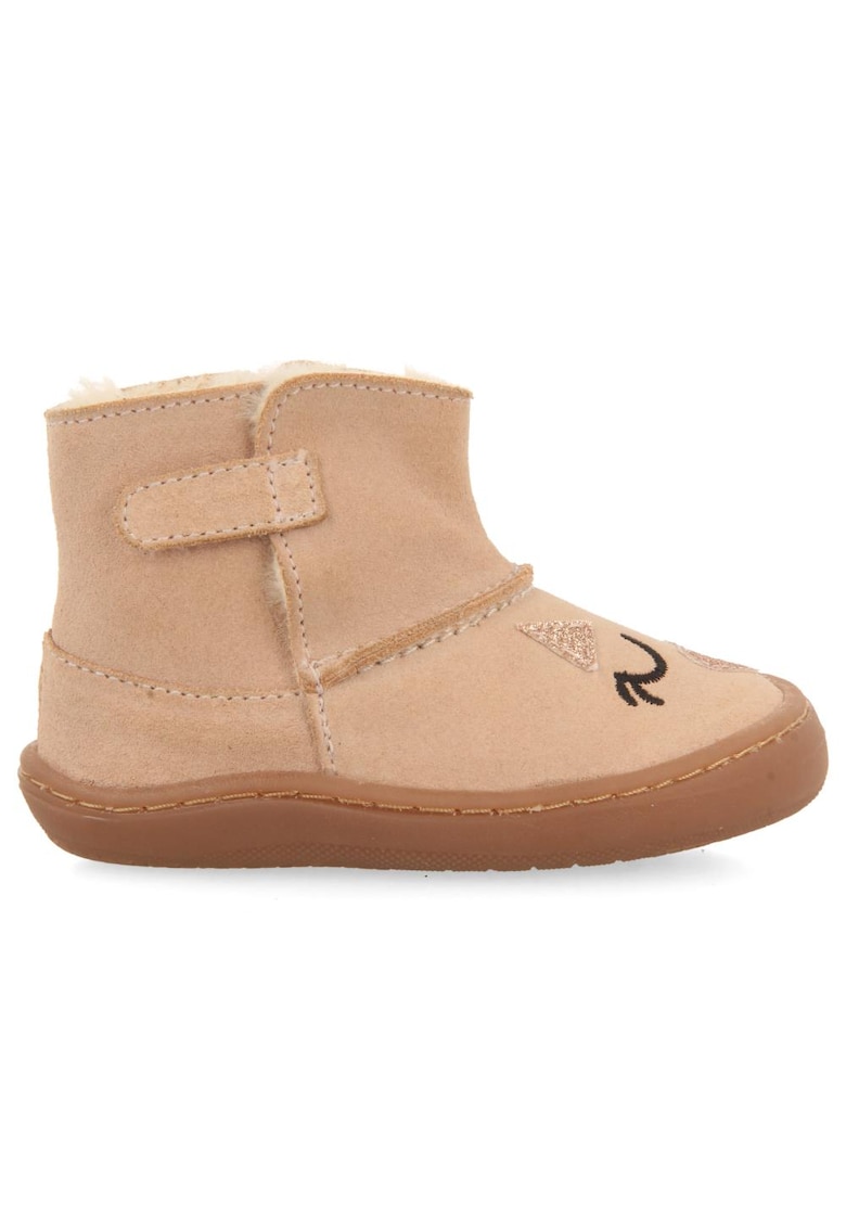 Ghete din piele intoarsa - Roz