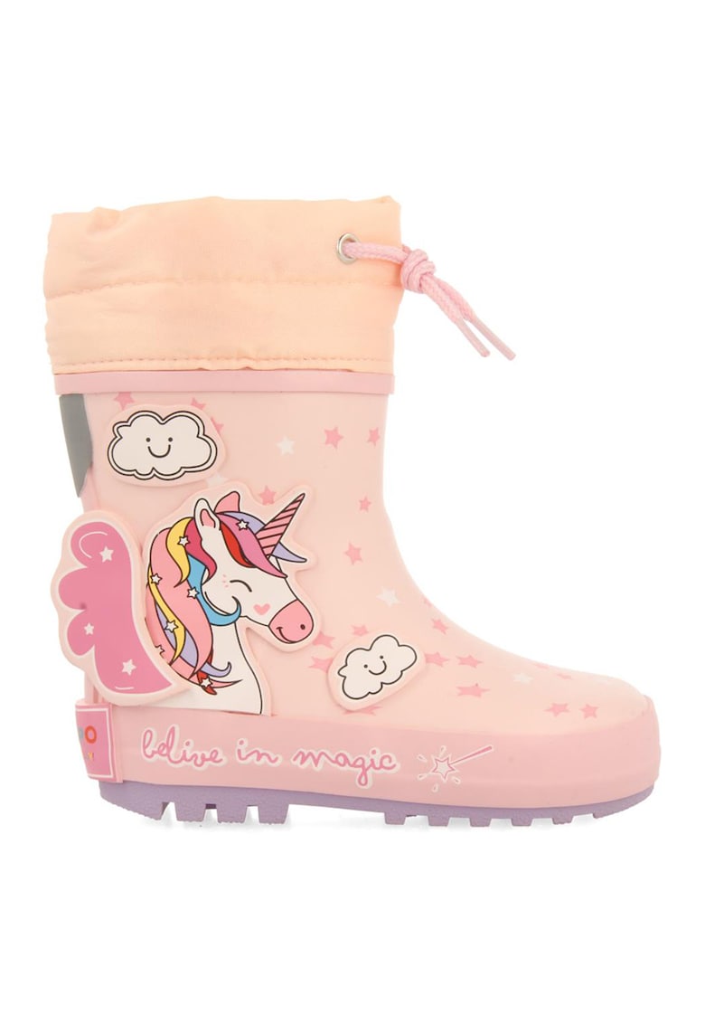 Cizme de ploaie cu unicorni Arriach - Roz pal