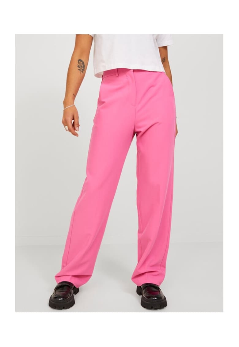 Pantaloni dama - 35695 - Poliester - Roz