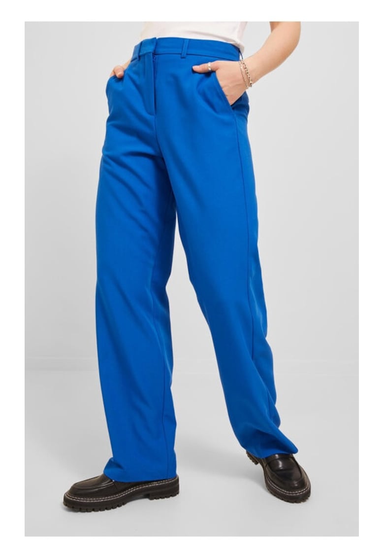 Pantaloni dama - 15025 - Poliester - Albastru