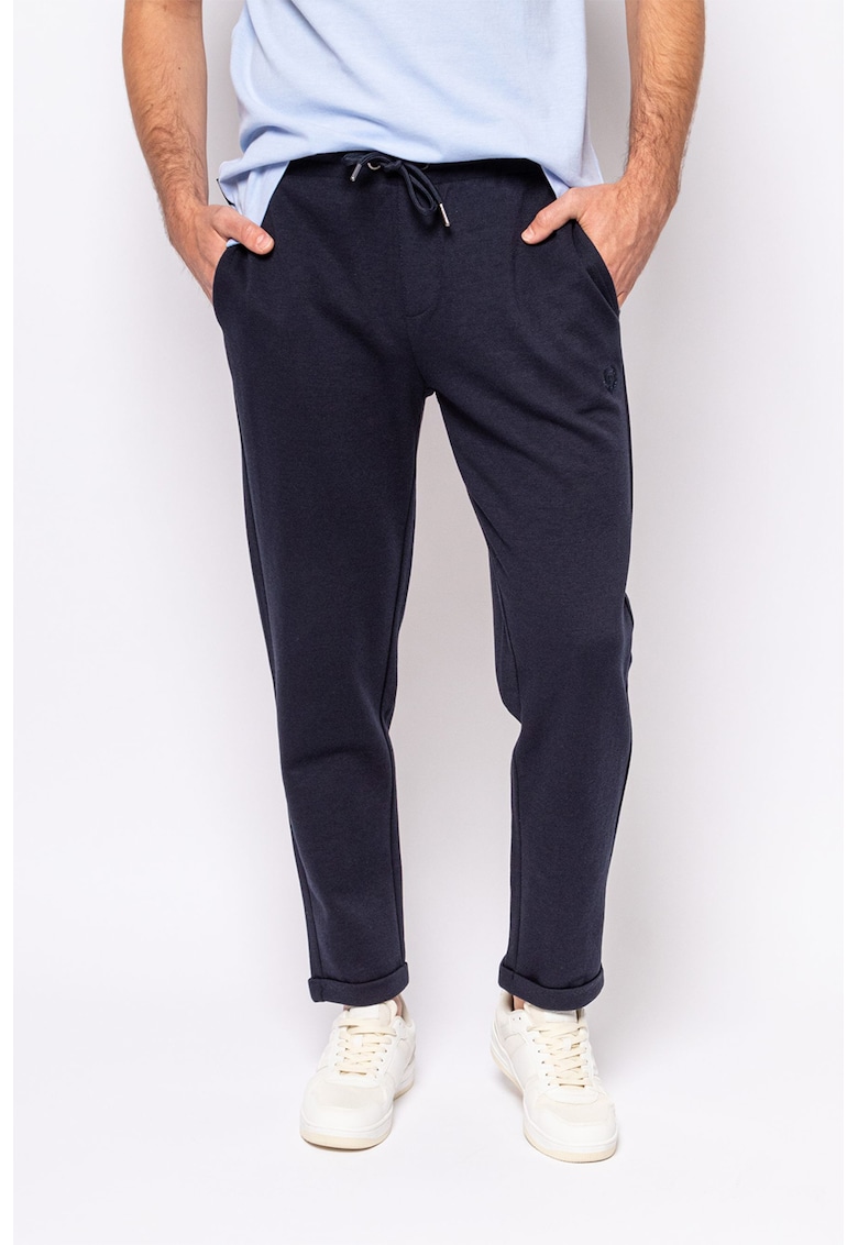 Pantaloni de trening din amestec de bumbac cu snur Zozy