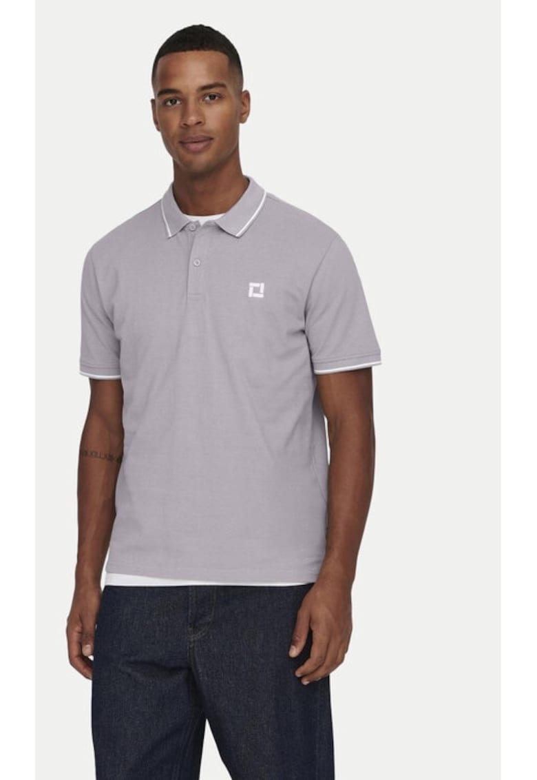 Tricou barbati - 53069 - Bumbac - Violet